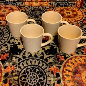 Set of 4 Vintage 1982 Dallasware Melamine Diner Style Coffee Tea Mugs